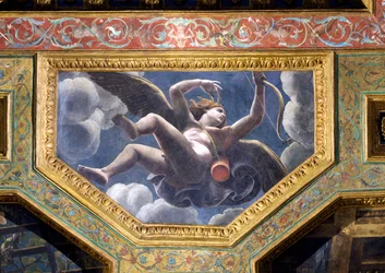 Cupid, ceiling caisson from the Sala di Amore e Psyche, 1528